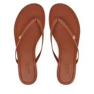 Klapki i japonki damskie - Japonki LAUREN RALPH LAUREN Raquel 802953931006 Brązowy - miniaturka - grafika 1