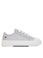 Trampki damskie - LOVE MOSCHINO Trampki JA15012G0MJP0010 Szary - miniaturka - grafika 1
