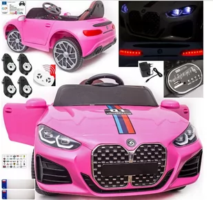 Auto na akumulator CABRIO M4 różowy - Pojazdy elektryczne dla dzieci - miniaturka - grafika 1