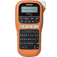 Drukarki kart i etykiet - PT-E110VP - Profesjonalna ręczna drukarka etykiet P-Touch z szerokością taśmy TZe do 12mm - miniaturka - grafika 1