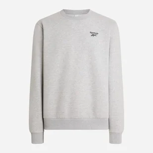 Bluza bez kaptura męska Reebok Kai Small Logo Crewneck Swe 100240742 L Jasnoszara (1200175387091). Bluzy bez kaptura męskie - Bluzy męskie - miniaturka - grafika 1