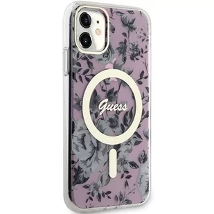 Guess GUHMN61HCFWSP iPhone 11 / Xr 6.1" różowy/pink hardcase Flower MagSafe - Etui i futerały do telefonów Guess GUHMN61HCFWSP iPhone 11 / Xr 6.1" różowy/pink hardcase Flower MagSafe - Etui i futerały do telefonów - miniaturka - grafika 4