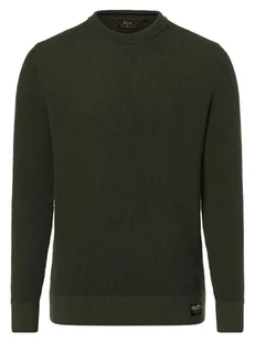 Superdry Sweter męski Mężczyźni Bawełna zielony marmurkowy, S - Swetry męskie - miniaturka - grafika 1