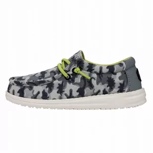 Buty Dziecięce Sportowe Mokasyny HeyDude Wally Youth Camodino 37 - Buty dla dziewczynek - miniaturka - grafika 1