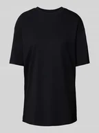 Koszulki i topy damskie - T-shirt o kroju oversized z okrągłym, prążkowanym dekoltem - miniaturka - grafika 1