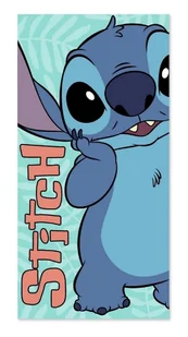 Ręcznik plażowy dziecięcy bawełniany 70x140 Lillo&Stitch boy - Okrycia kąpielowe dla dzieci - miniaturka - grafika 1