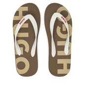 Klapki i japonki męskie - Japonki HUGO Arvel 50497860 Beżowy - miniaturka - grafika 1