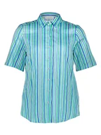 Bluzki damskie - Eterna Koszula - Regular fit - w kolorze niebiesko-turkusowym - miniaturka - grafika 1