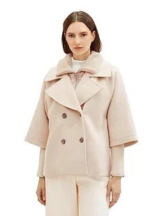 TOM TAILOR Damska kurtka Cape, 33755-Bisque Melange, M - Kurtki damskie - miniaturka - grafika 1