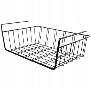 Koszyk Podwieszany Pod Półkę Organizer Metalowy Czarny Do Szafy Szafki 5 Kg - Półki do kuchni - miniaturka - grafika 1