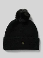 Czapki damskie - Czapka beanie z dodatkiem wełny i wełny z alpaki - miniaturka - grafika 1
