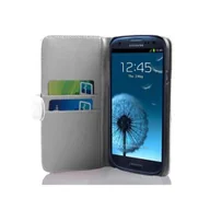 Etui i futerały do telefonów - Cadorabo pokrowiec ochronny na Samsung Galaxy S3 / S3 NEO w kolorze białym pokrowiec ochronny na telefon komórkowy Book Case Etui Cover - miniaturka - grafika 1