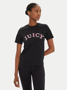 Juicy Couture T-Shirt College Gf JCSCT224414 Czarny Regular Fit - Koszulki i topy damskie - miniaturka - grafika 1