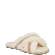 Kapcie damskie - UGG Ocieplane obuwie domowe W SCUFFITA | z dodatkiem skóry - miniaturka - grafika 1