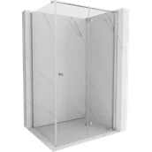 Kabiny prysznicowe - Mexen Mist-F T kabina prysznicowa składana prawa 80 x 95 cm, transparent, chrom - 8A6T-080-095-01-00-P - miniaturka - grafika 1