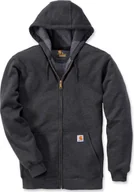 Bluzy męskie - Carhartt Bluza Carhartt Midweight Hooded ZIP Carbon - miniaturka - grafika 1