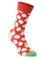 Skarpetki damskie - Happy Socks - skarpety z drobnej dzianiny, czerwony|wielokolorowy - miniaturka - grafika 1