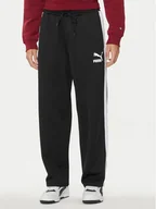 Spodnie sportowe męskie - Puma Spodnie dresowe Iconic T7 625412 Czarny Straight Leg - miniaturka - grafika 1