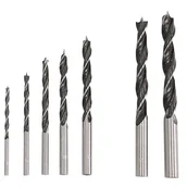 Wiertła - MEGA Wiertła do drewna kpl szt.5 4-10mm) w etui <121105> - miniaturka - grafika 1