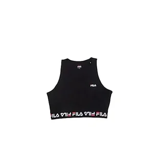 FILA Damski top sportowy Savannah Taped Sport, czarny, XS, czarny, XS - Koszulki i topy damskie - miniaturka - grafika 1