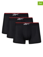 Majtki męskie - Reebok Bokserki (3 pary) "Glynn" w kolorze czarnym - miniaturka - grafika 1