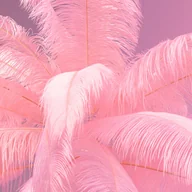 Lampy stojące - KARE Feather Palm lampa stojąca z piórami, różowa - miniaturka - grafika 1