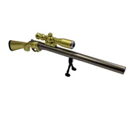 Cienkopisy - Długopis Karabin Snajperski z Latarką Złoty - miniaturka - grafika 1