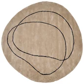 Dywany - Dywan z wiskozy ⌀ 200 cm beżowy DIGRI - miniaturka - grafika 1