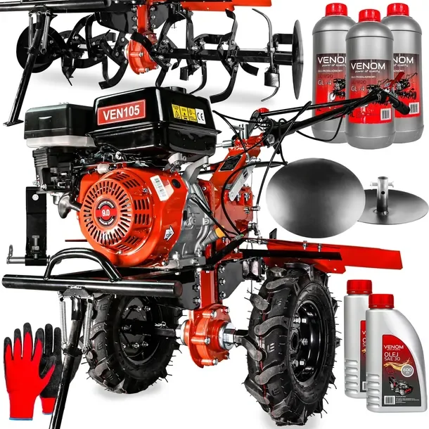 Glebogryzarka Spalinowa Venom Dzik Mocny Silnik 270cc Talerze Stabilizujące