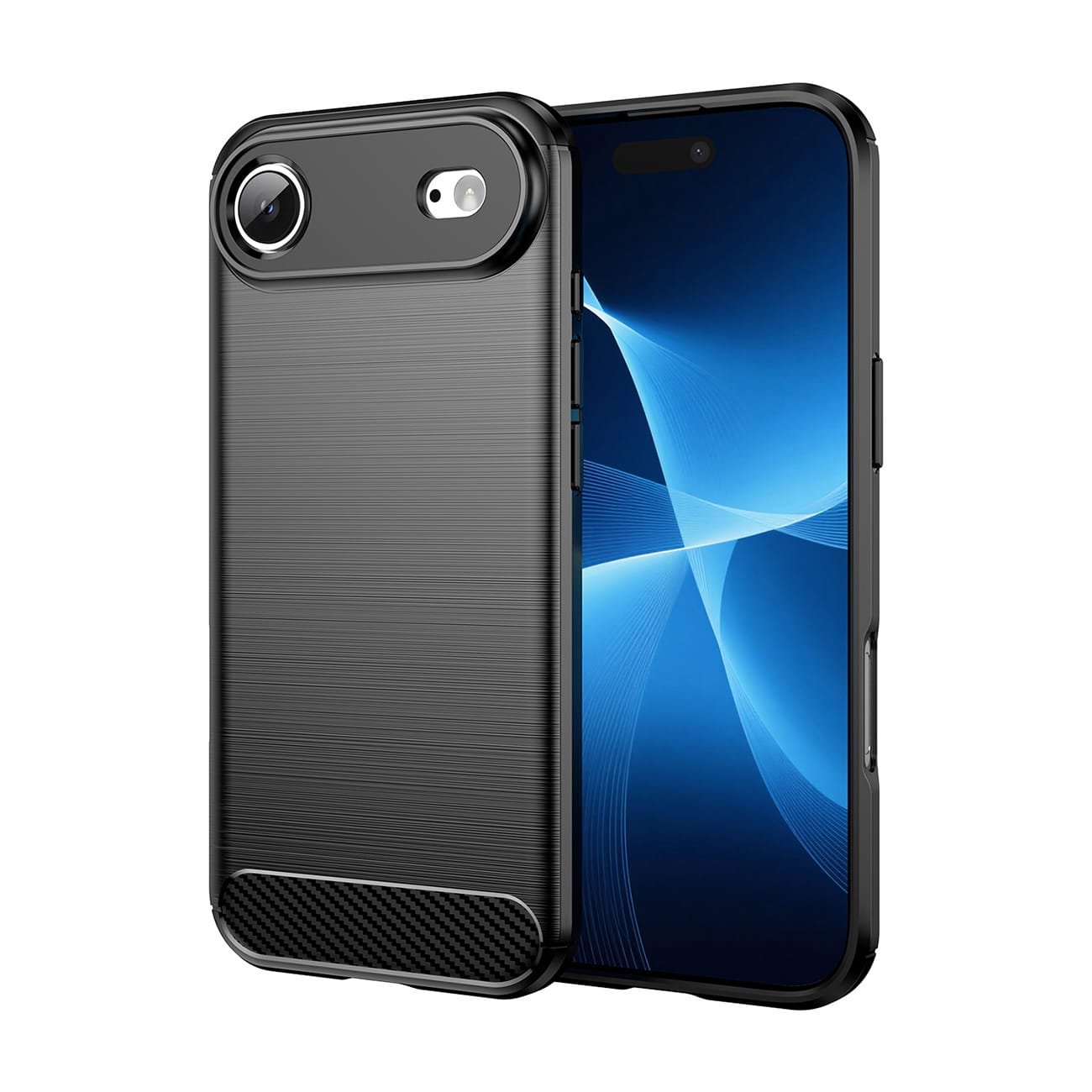 Etui pokrowiec plecki na iPhone 17 Air Carbon Case - czarne