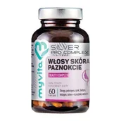 Włosy, skóra, paznokcie - MyVita SILVER 100% Włosy, skóra, paznokcie - Beauty Complex 60kaps. 21PRJWLOS1 - miniaturka - grafika 1