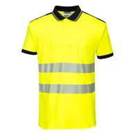 Odzież robocza - Koszulka Polo ostrzegawcza PW3 Czarny Żółty 5XL - miniaturka - grafika 1