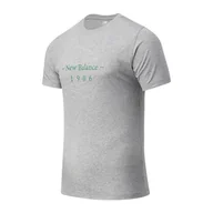 Koszulki sportowe męskie - Koszulka New Balance MT11912AG - szara - miniaturka - grafika 1