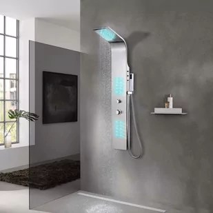 VidaXL Panel prysznicowy zakrzywiony  142370 - Panele prysznicowe - miniaturka - grafika 1