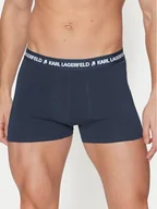 Majtki damskie - KARL LAGERFELD Komplet 3 par bokserek A1M47151 Granatowy - miniaturka - grafika 1