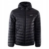 Kurtki męskie - Kurtka zimowa męska pikowana Hi-tec Novara czarna sportowa 160 g/m2 XXL - miniaturka - grafika 1