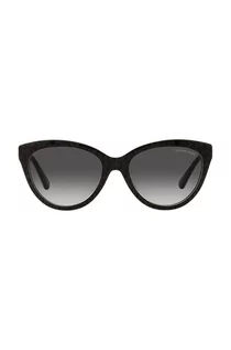 Okulary przeciwsłoneczne - Michael Kors okulary przeciwsłoneczne damskie kolor czarny - grafika 1