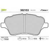 Klocki hamulcowe - Klocki hamulcowe - komplet VALEO 302153 - miniaturka - grafika 1