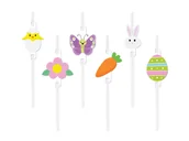 Słomki do napojów - Słomki wielkanocne - 6 szt. - miniaturka - grafika 1