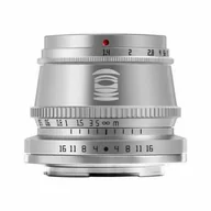 Obiektywy - TTArtisan 35mm F1.4 APS-C Fuji FX silver A11S - miniaturka - grafika 1