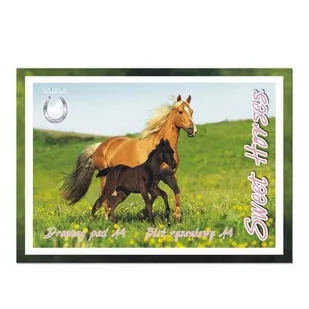 Starpak Sweet Horses Konie Blok Rysunkowy A4, 20 kartek 299163 - Szkolne artykuły papiernicze - miniaturka - grafika 1