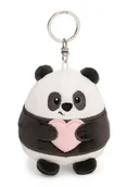 Plecaki - Breloczek Chill-NICI panda z sercem 8cm - czarny - Pluszowy towarzysz przytulanka z kółkiem na klucze do smyczy, torby lub plecaka 61756 - miniaturka - grafika 1
