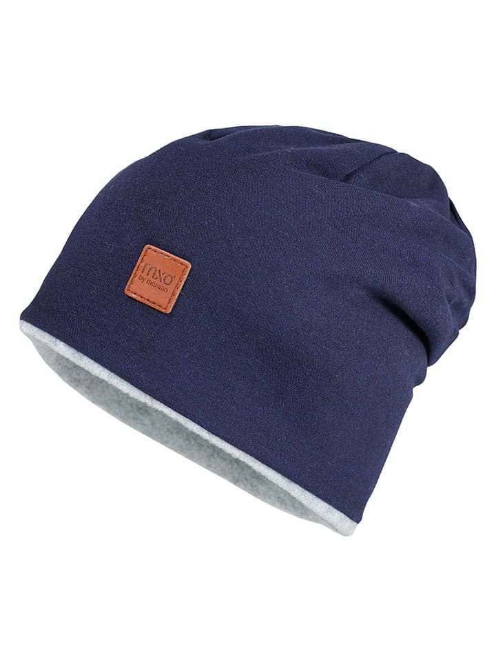 MaxiMo Dwustronna czapka beanie w kolorze granatowym