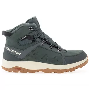 Buty Salomon Outchill Thinsulate Climasalomon L47328100 - zielone - Buty trekkingowe męskie - miniaturka - grafika 1