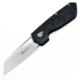 Nóż składany Maserin W2 Black/Blue FatCarbon, Satin M390 by Attilio Morotti (371/B) - Noże - miniaturka - grafika 1