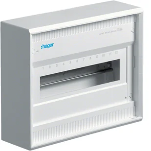 Hager volta Rozdzielnica natynkowa 1R/12M II kl IP30 QC VDE - Rozdzielnie elektryczne - miniaturka - grafika 1