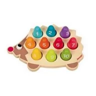 Zabawki interaktywne dla dzieci - Janod Układanka drewniana Jeż - miniaturka - grafika 1