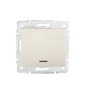Kanlux Łącznik jednobiegunowy z LED LOGI 02-1110-103 kr 25138 - Wyłączniki światła i elektryczne - miniaturka - grafika 1