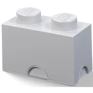 Pojemniki na zabawki - Lego 40021740 Pojemnik Pudełko Klocek Szary 2X1 - miniaturka - grafika 1