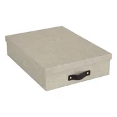 Akcesoria na biurko - Beżowe pudełko Bigso Box of Sweden Oskar - miniaturka - grafika 1